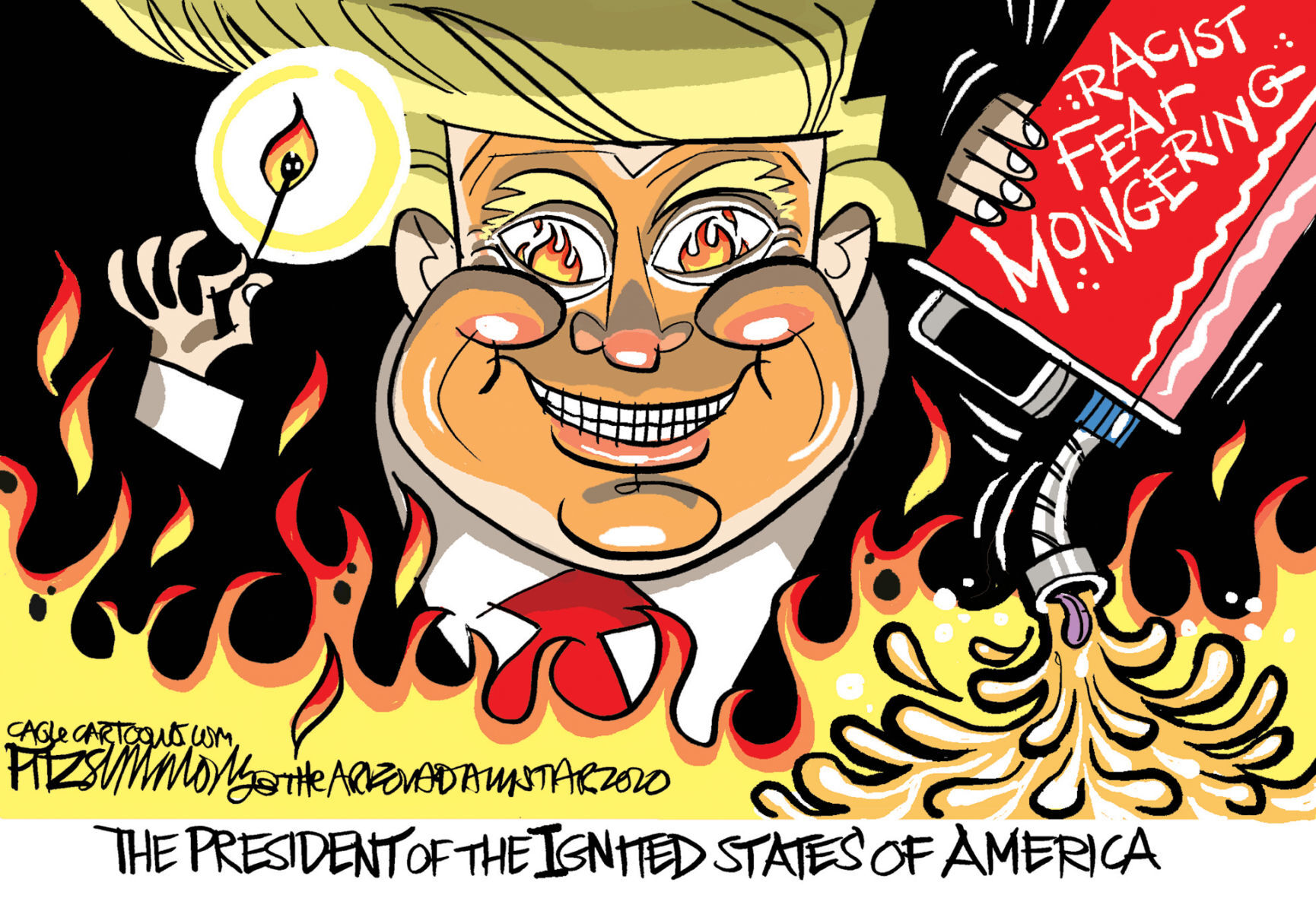 Daily Fitz Cartoon: Arsonist
